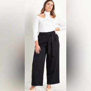 Eloquii Black Wide Leg Pants